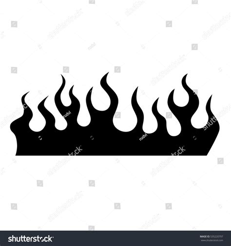 Flame Vector Tribal Flames Vector Icon Stock Vector (Royalty Free) 535220797 | Shutterstock