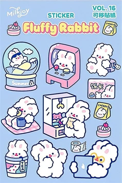 milkjoy printable korean sticker di 2021 | Kartu lucu, Kartun, Ilustrasi karakter | Cute ...