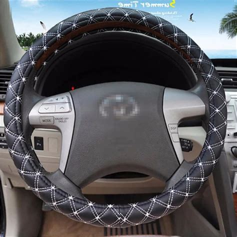 Universal 38CM Car Steering Wheel Cover Wrap Stereoscopic Slip ...