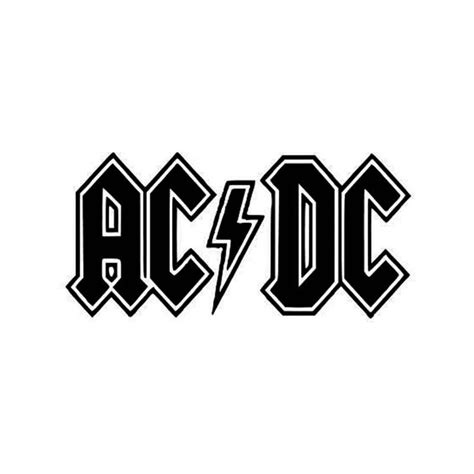 Ac Dc Ac Dc Logo Ac Dc Vinyl Sticker