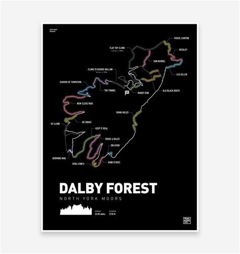 Dalby Forest Art Print – TrailMaps