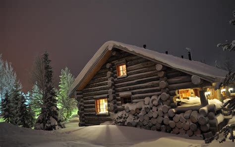 Winter Cabin Wallpapers - Wallpaper Cave