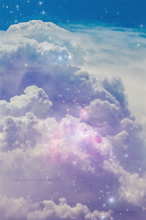 Aesthetic sky with purple clouds and stars ⋆ The Aesthetic Shop