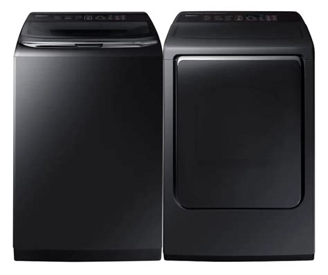 Samsung Top Load Washer and Electric Dryer Set in Black Stainless Steel | The Home Depot Canada