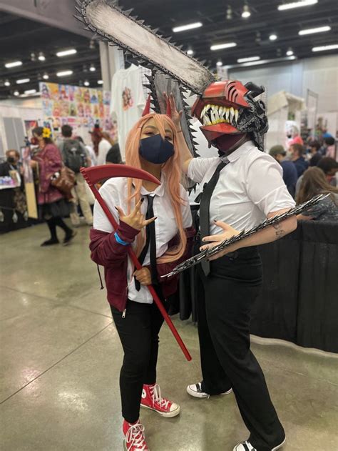 [Self] As Power From Chainsaw Man with an awesome Denji cosplayer ...