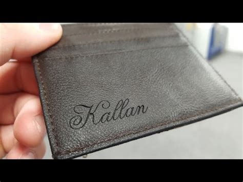 Laser Engraving Leather Wallet - Galvo vs Plotter - Laser Master