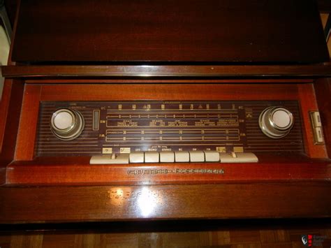 Vintage antique Grundig console stereo tube-amp turntable radio Photo ...