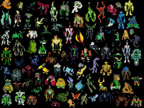 All Ben 10 Aliens by AlbinoJoker4 on DeviantArt