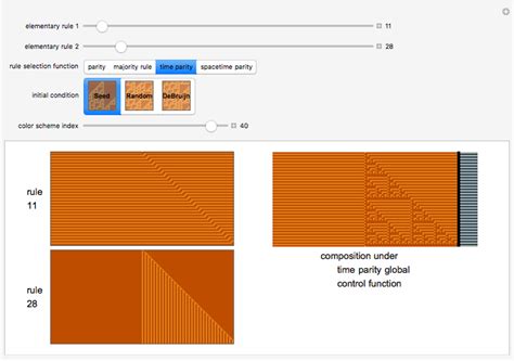 Cellular Automata with Global Control - Wolfram Demonstrations Project