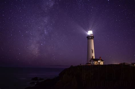 Lighthouse At Night Wallpaper