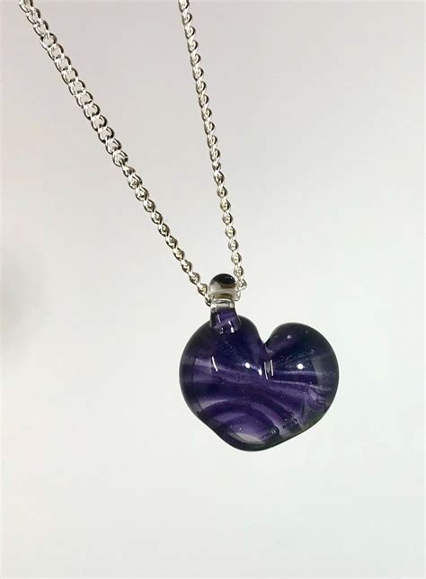 Purple Heart pendant necklace