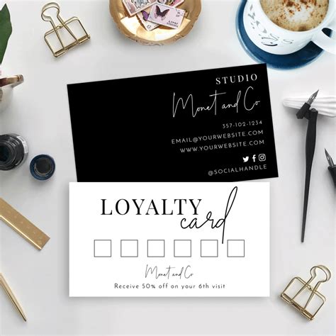 Fully Editable Loyalty Card - DIY Rewards Card - Digital Download