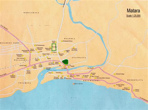 Matara City Map - Matara Sri lanka | Map, City map, Matara