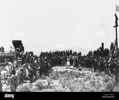 Golden Spike Ceremony, 1869 Stock Photo, Royalty Free Image: 135041637 - Alamy