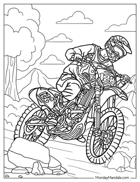 Free Printable Dirt Bike Coloring Pages