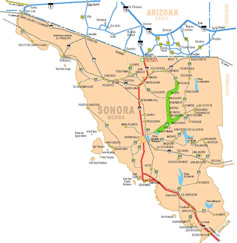 Map of Sonora | sailsancarlos.com