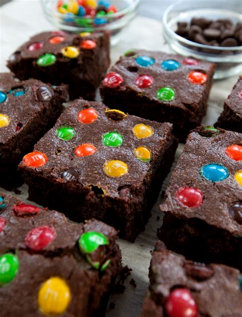 M&M Fudge Brownies - Brownie Bites Blog