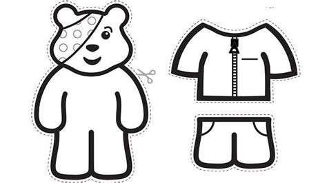 Pudsey Bear Colouring Pages | Bear coloring pages, Pudsey, Colouring pages