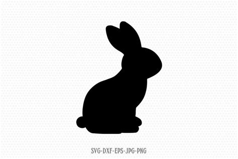 easter bunny rabbit silhouette svg (225715) | SVGs | Design Bundles