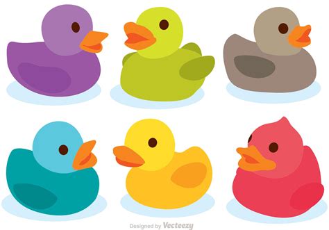 Colorful Rubber Duck Vectors - Download Free Vector Art, Stock Graphics & Images