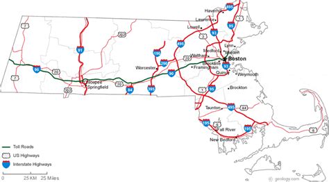 celebrity image gallery: Massachusetts Map With Towns