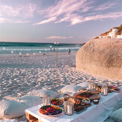 Sunset Beach Picnic in Cape Town, South Africa | Beach sunset, Cape town south africa, Beach picnic