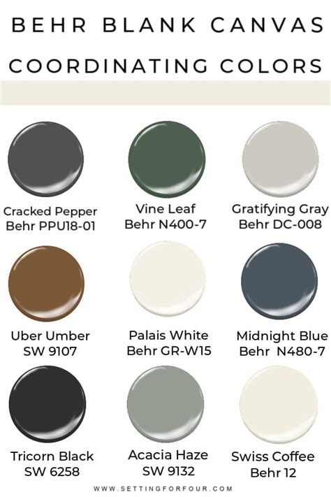 Behr Blank Canvas Color Of The Year 2023 - Setting For Four Interiors