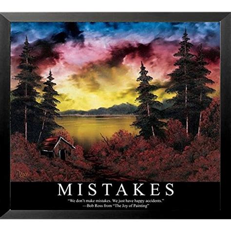 buyartforless FRAMED Mistakes Landscape Painting by Bob Ross 25x23 Art ...