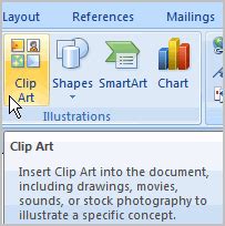 Word 2007: Inserting Clip Art