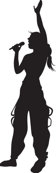 Free Silhouette Singing Cliparts, Download Free Silhouette Singing ...