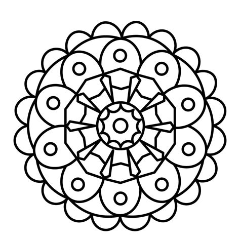 Dibujo de mandalas para colorear e imprimir - Dibujos y colores