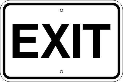 Exit Sign Pictures - Cliparts.co