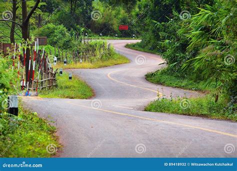 Beautiful Zig Zag Road stock photo. Image of mountain - 89418932