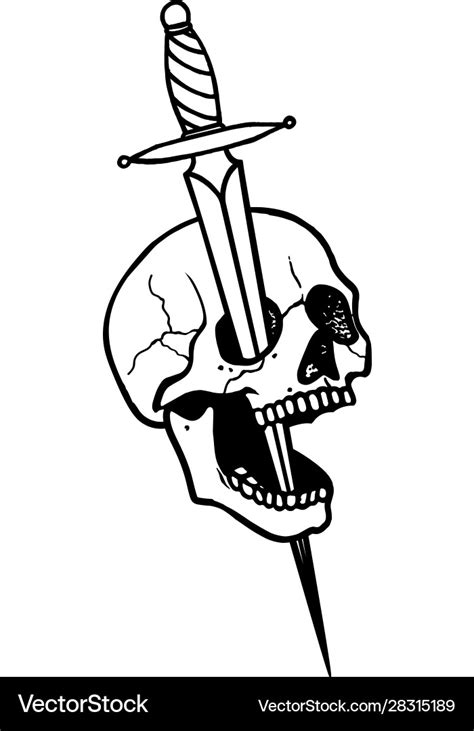 Skull And Swords Tattoo