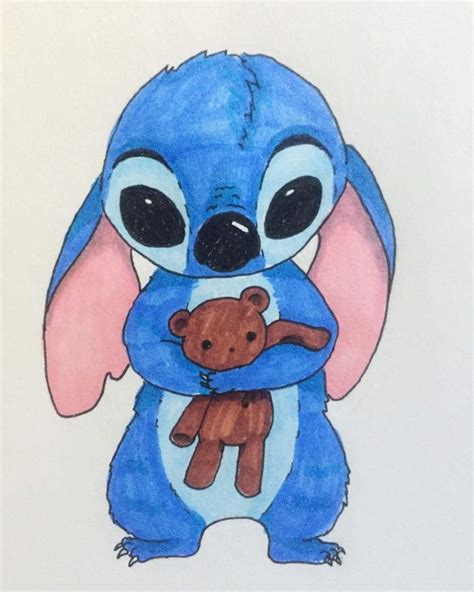 Baby Stitch Drawing Realistic | Drawing Skill