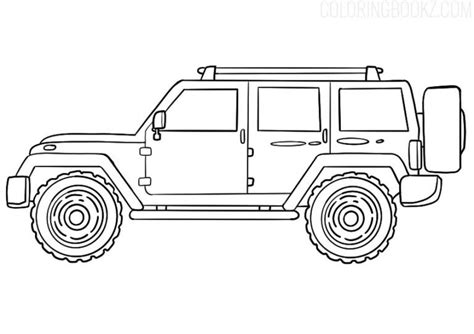 SUV Car Coloring Page - Coloring Books #suv #suvcar #suvcarcoloringpage #suvcarcoloringpages # ...