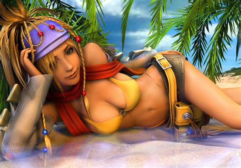 Rikku in Paradise: HD Wallpaper from Final Fantasy X-2