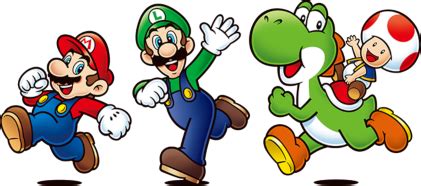 File:SNW app Mario Luigi Yoshi Toad.png - Super Mario Wiki, the Mario encyclopedia