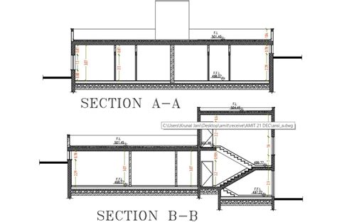 House Building Cross Section Drawing DWG File - Cadbull