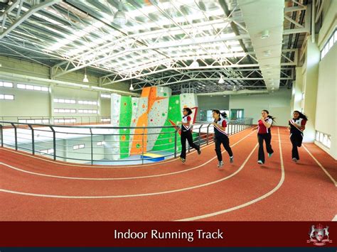 Our Indoor Running Track and Climbing Wall. | Indoor track, Running track, Gym design