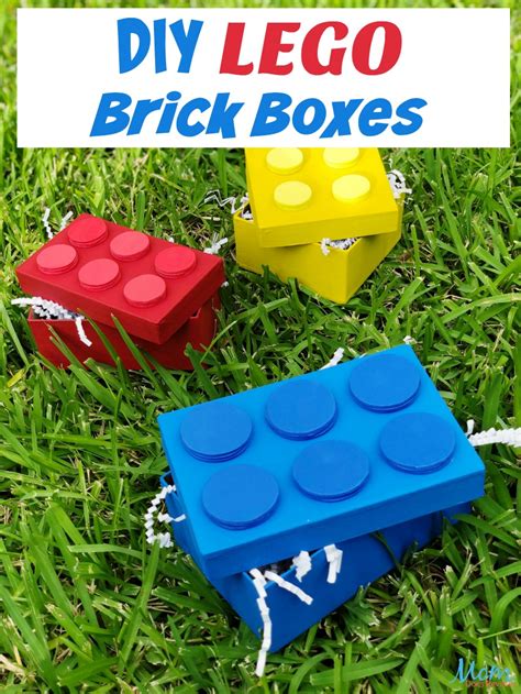 DIY LEGO Brick Boxes Tutorial | Lego craft, Brick crafts, Lego brick