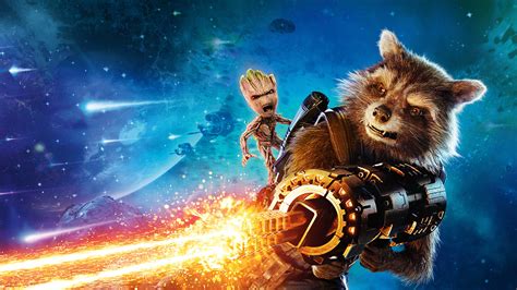 Rocket And Groot Hd Wallpaper