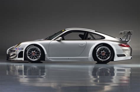 Porsche 911 GT3 RSR 997 silver white side profile | Revival Sports Cars