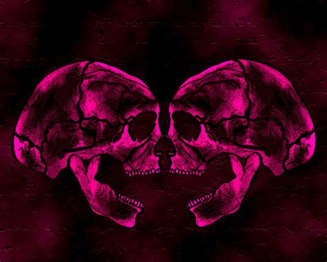 Pink Skull Wallpaper - WallpaperSafari