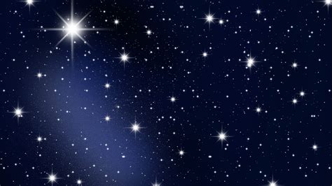 White Shimmering Stars With Background Of Dark Blue Sky HD Space Wallpapers | HD Wallpapers | ID ...