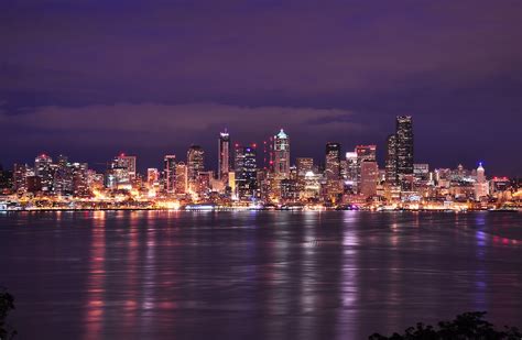 Seattle skyline at night | Seattle at night as seen from Ham… | Flickr