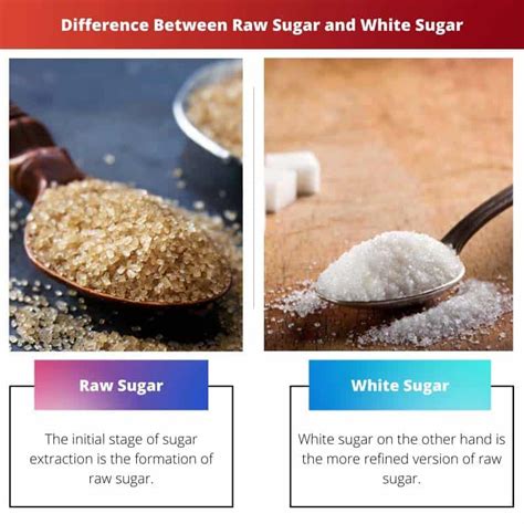 Raw Sugar vs White Sugar: Difference and Comparison