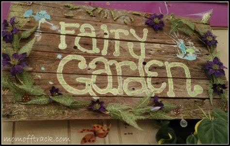 fairy garden sign - Mom Off Track