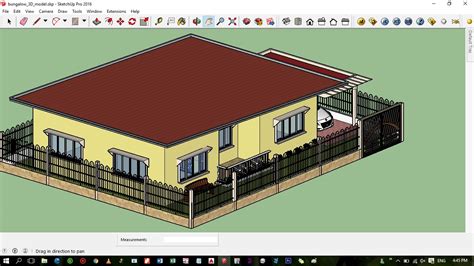 Flat Roof Modern Zen House Design (SketchUp Model) - CAD Files, DWG files, Plans and Details