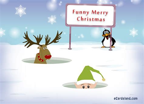 Funny Merry Christmas - Free Greeting Cards